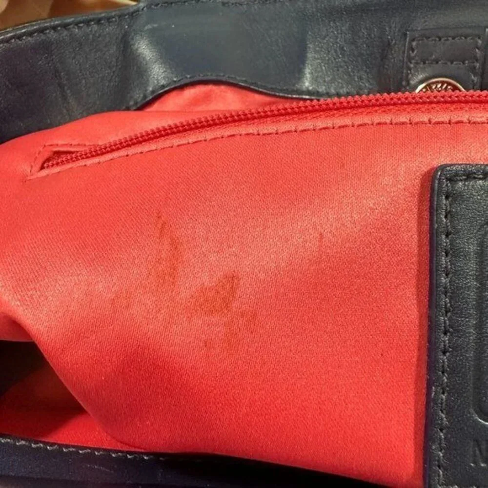 Vintage Coach Laura Leather Spectator Carryall Hand Bag Tote Off White Bone - Picture 7 of 16